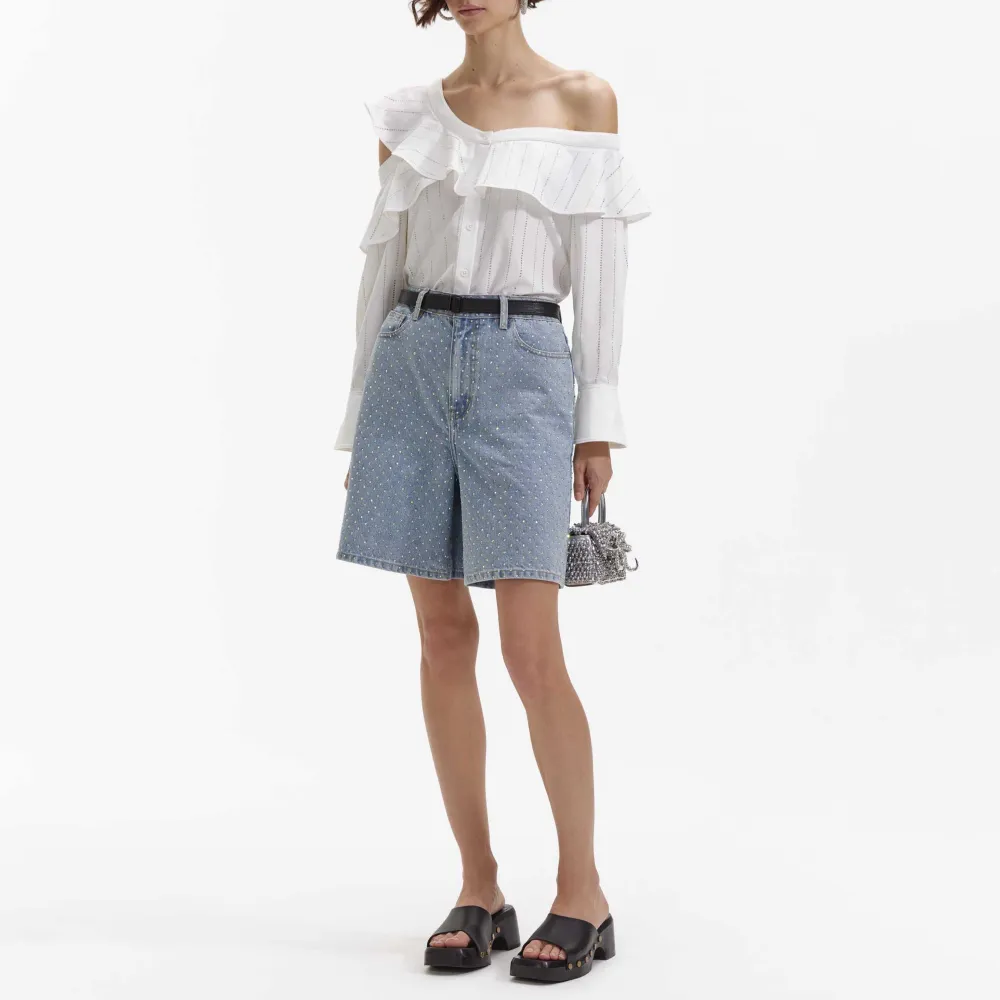 Rhinestone Denim Shorts