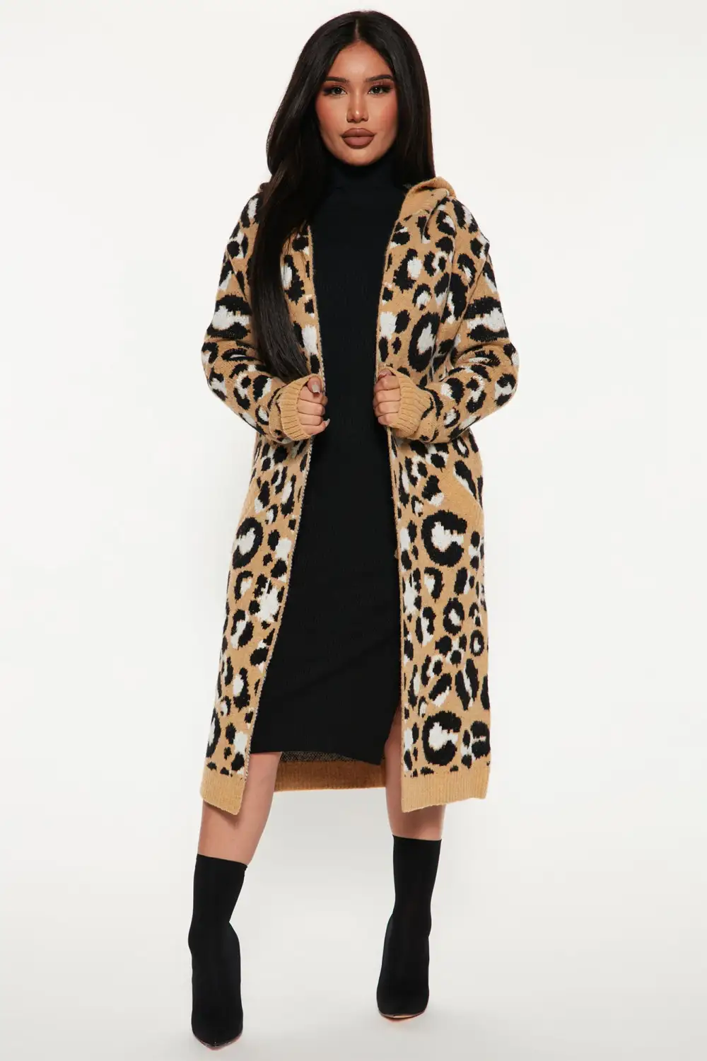 Dangerously Beautiful Leopard Cardigan - Taupe/combo