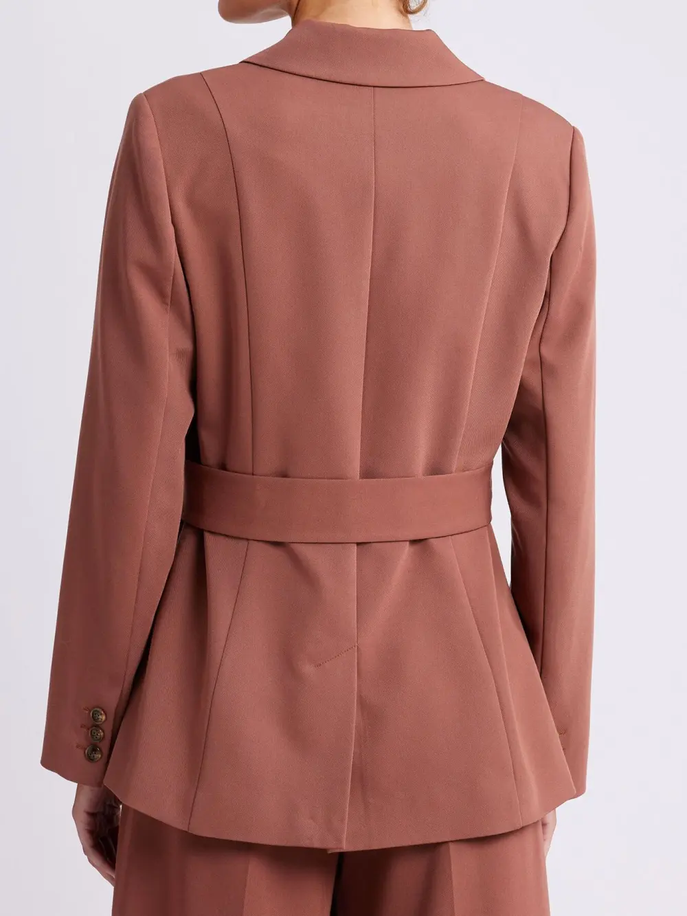 Tie Front Blazer Pink