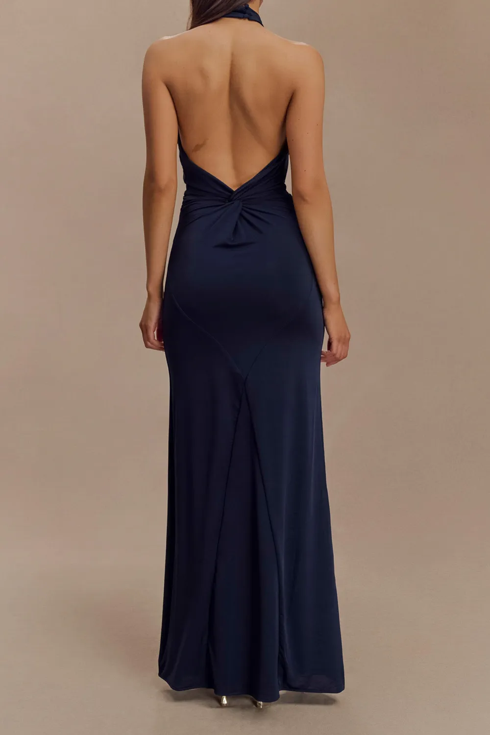 Slinky Halter Maxi Dress