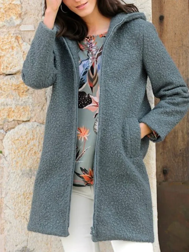 Casual Long Sleeve Hoodie Outwear