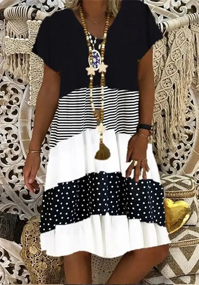 Dream Maker Women Causal Wear Loose T-shirt Dress