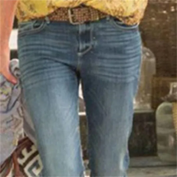 Women's Jeans Pants Trousers Cotton Blend Pocket Micro-elastic High Waist Retro Vintage Classic Casual Streetwear Navy Blue S M Spring, Fall, Winter, Summer