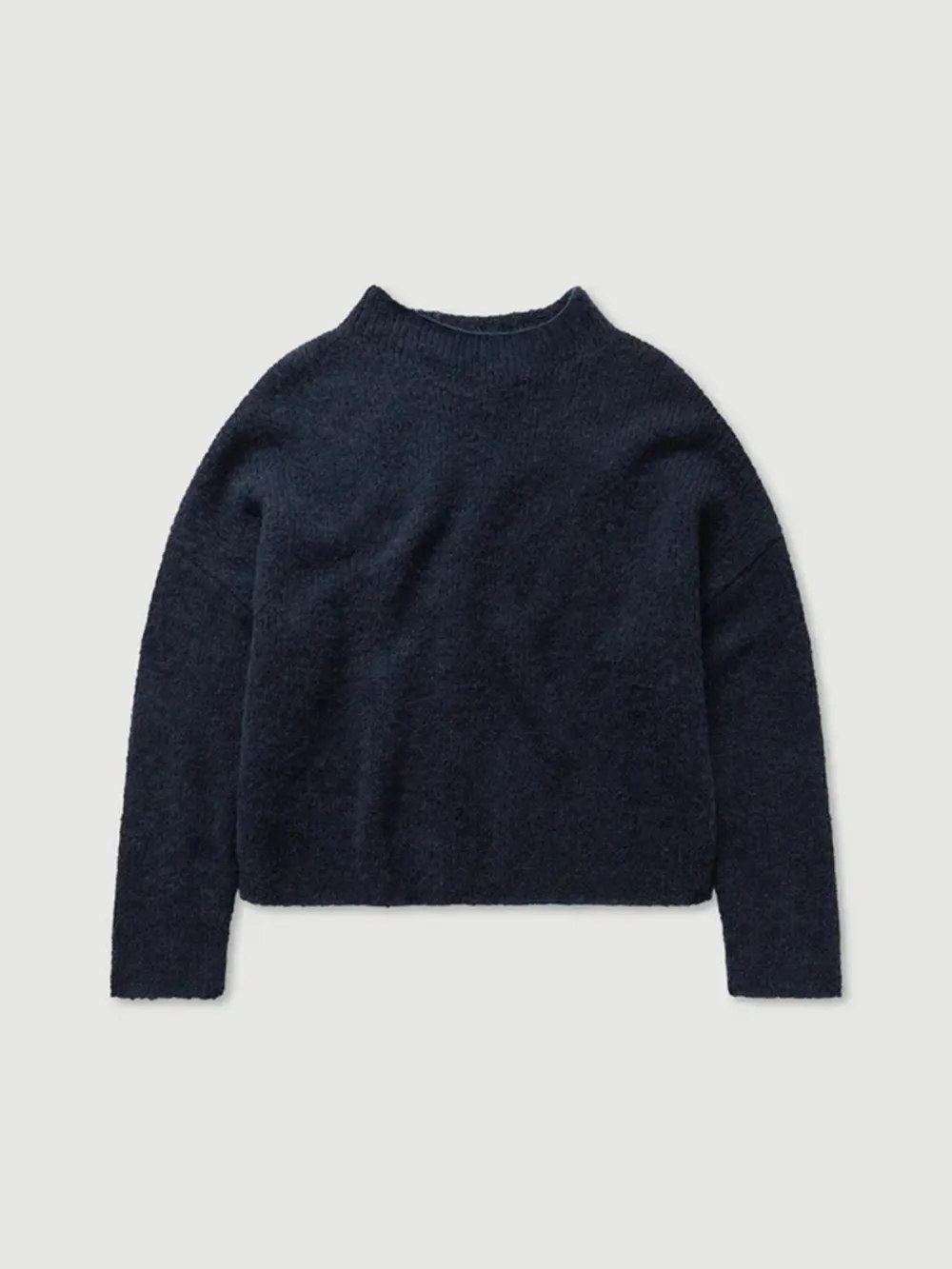 Casual Style Crew Neck Knit Ink