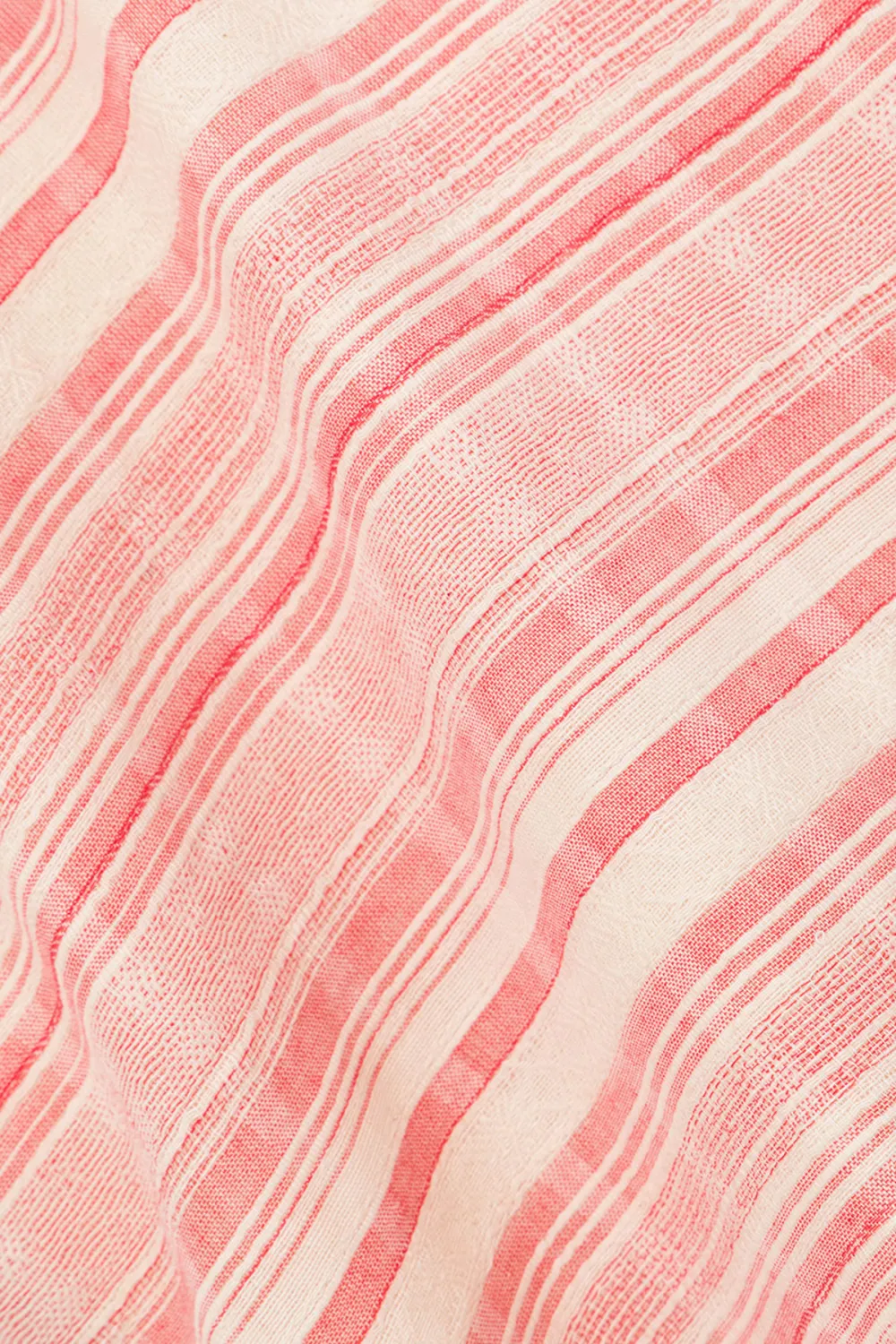 Striped Sleeveless Open Front Vest