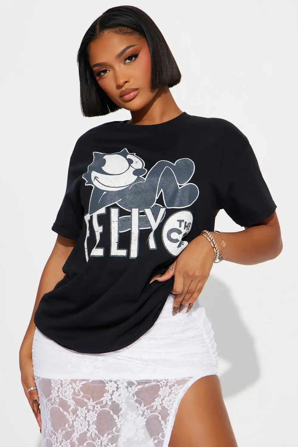 Felix The Cat Graphic Tee - Black