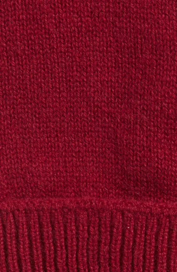 Equestrian Design Embroidered Cashmere Blend Gloves