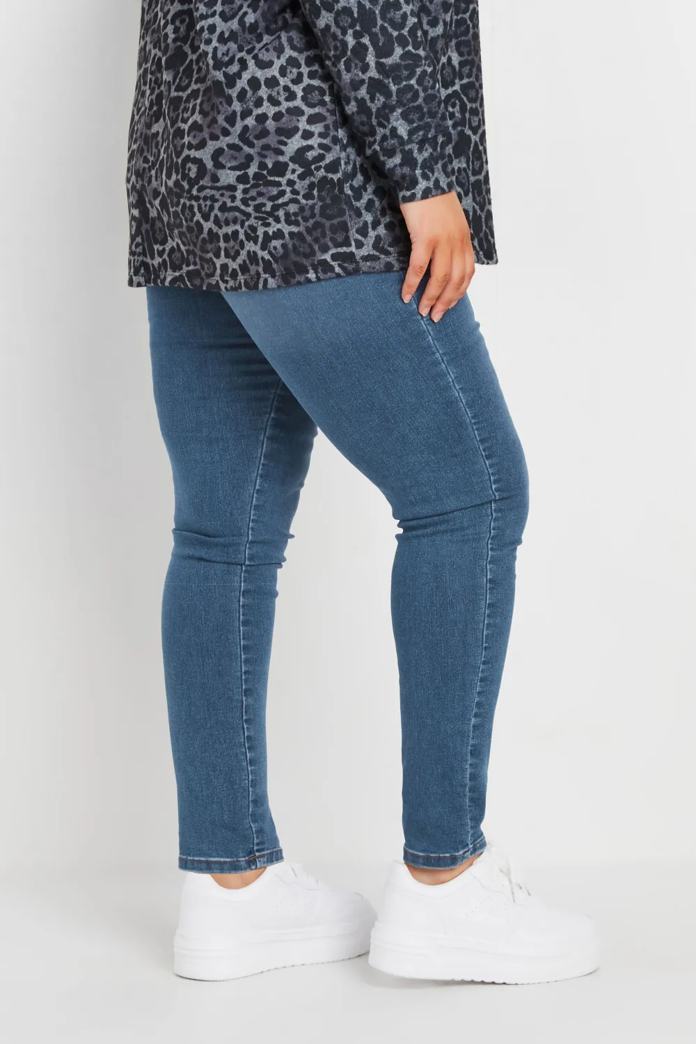 YOURS FOR GOOD Curve Black Skinny Stretch AVA Jeans