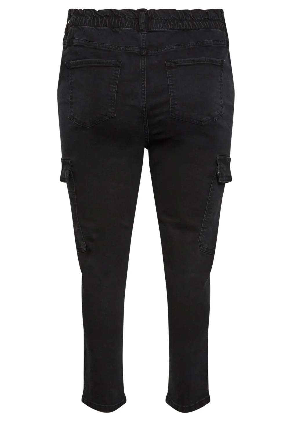 YOURS Curve Dark Blue Cargo Mom Jeans