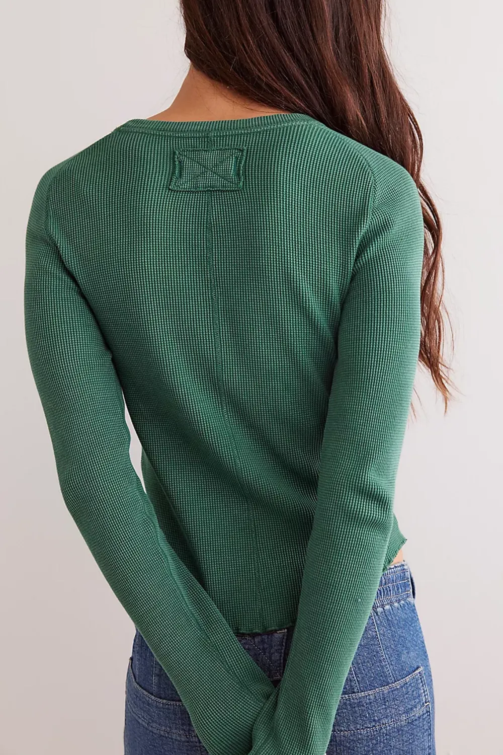 Cropped Ribbed Crew Neck Top