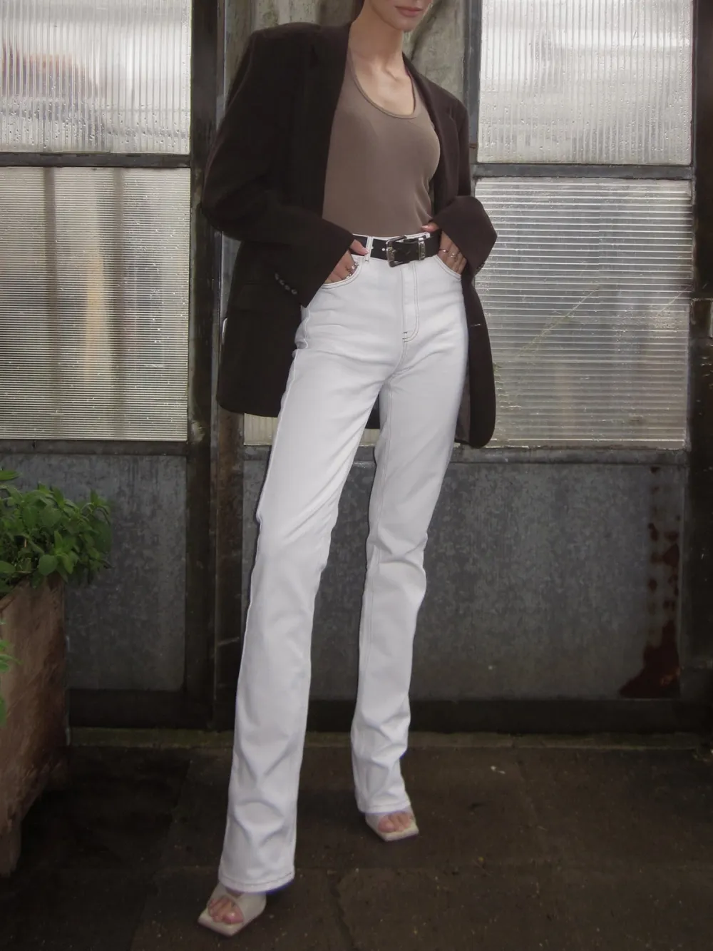 Belt Loops Casual Style Jeans