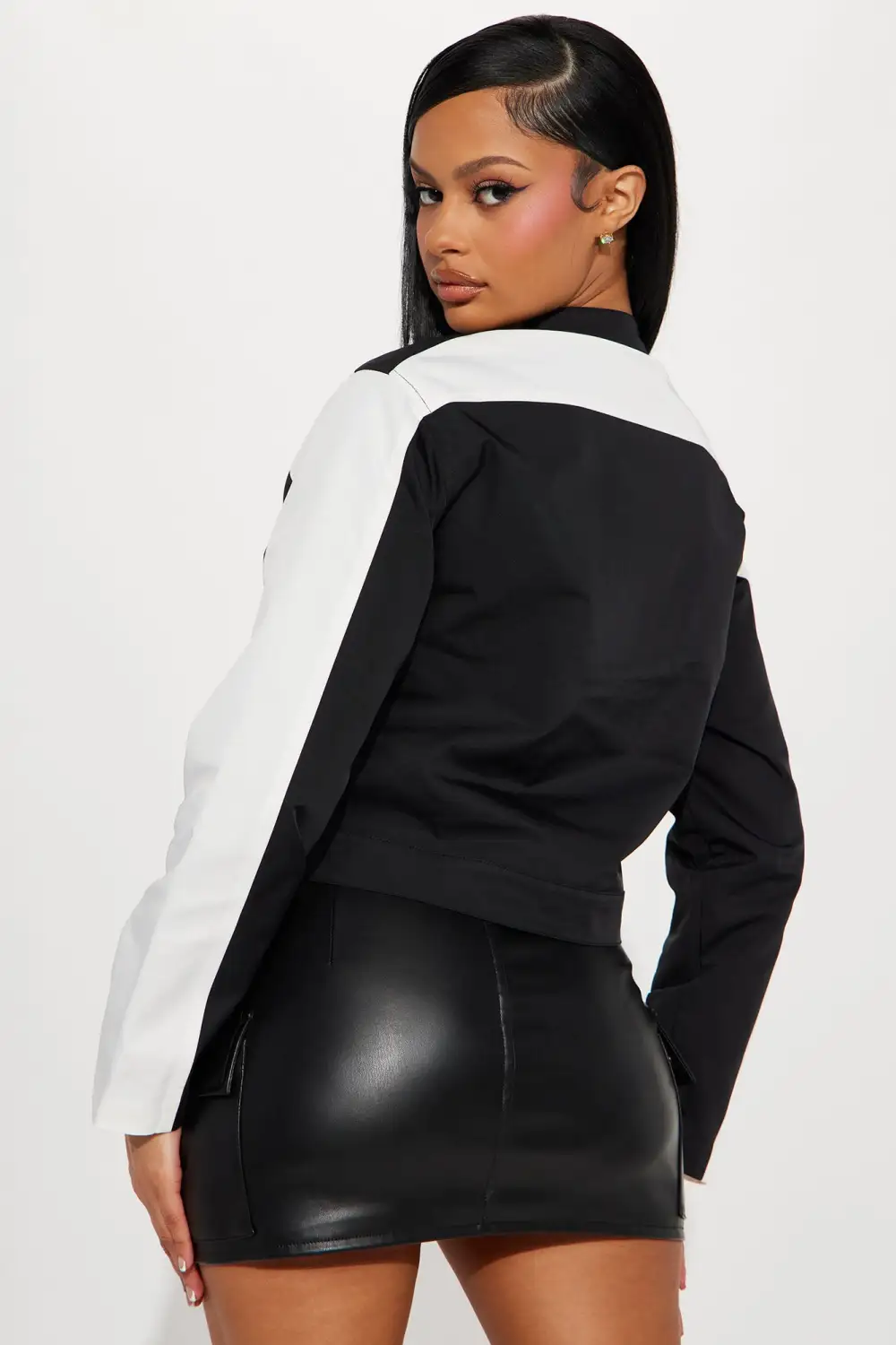 Ride With Me Jacket - Black/White