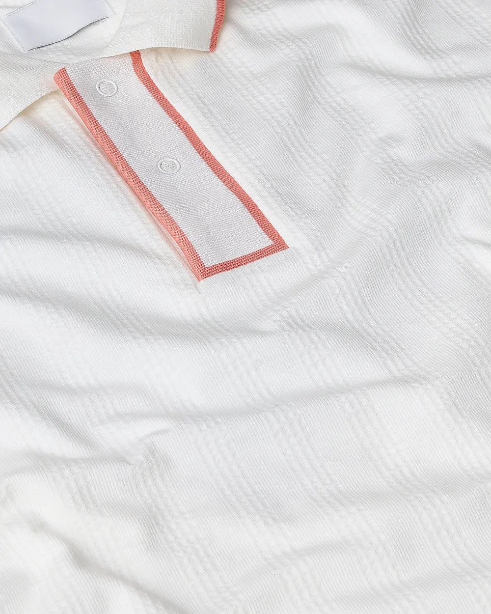 Daily Simple Soft And Comfortable White Polo Shirt