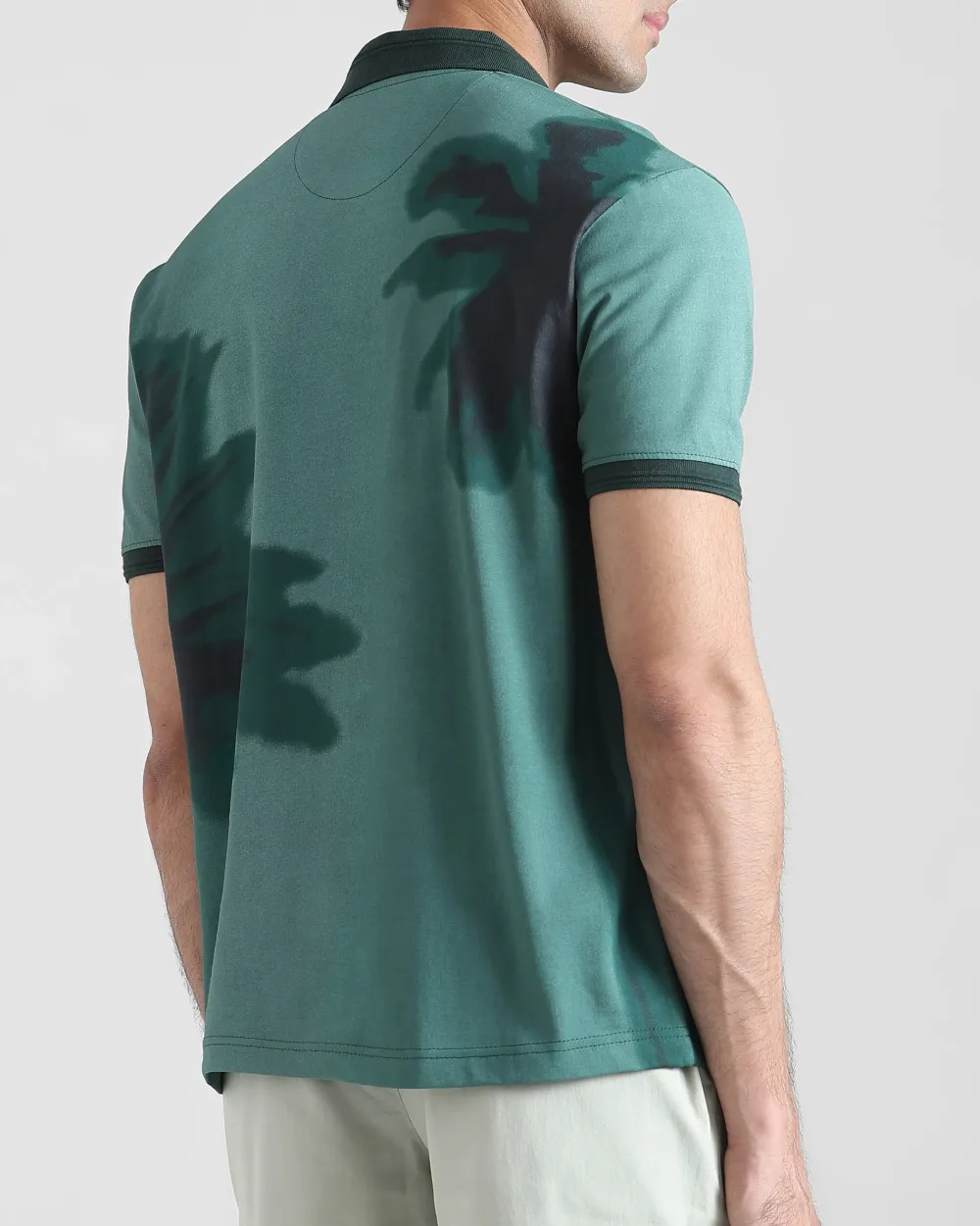 Daily Simple And Slimming Dark Green Polo Shirt