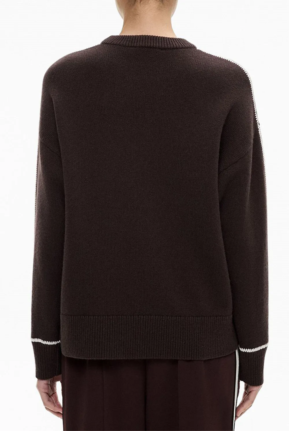 Ivory Ribbed Knit Sweater