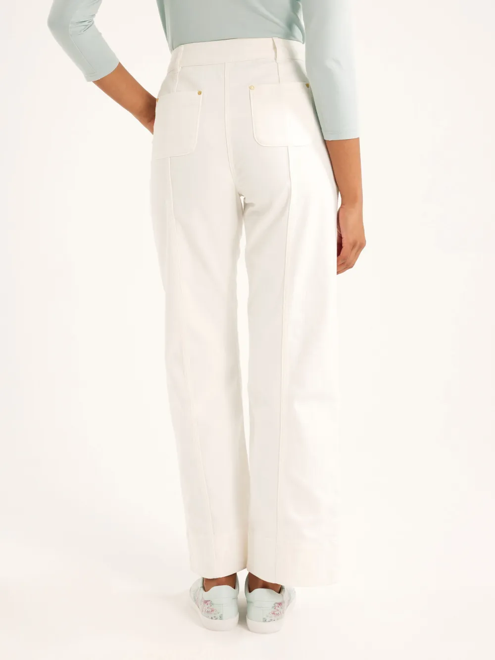 White High Rise Jeans