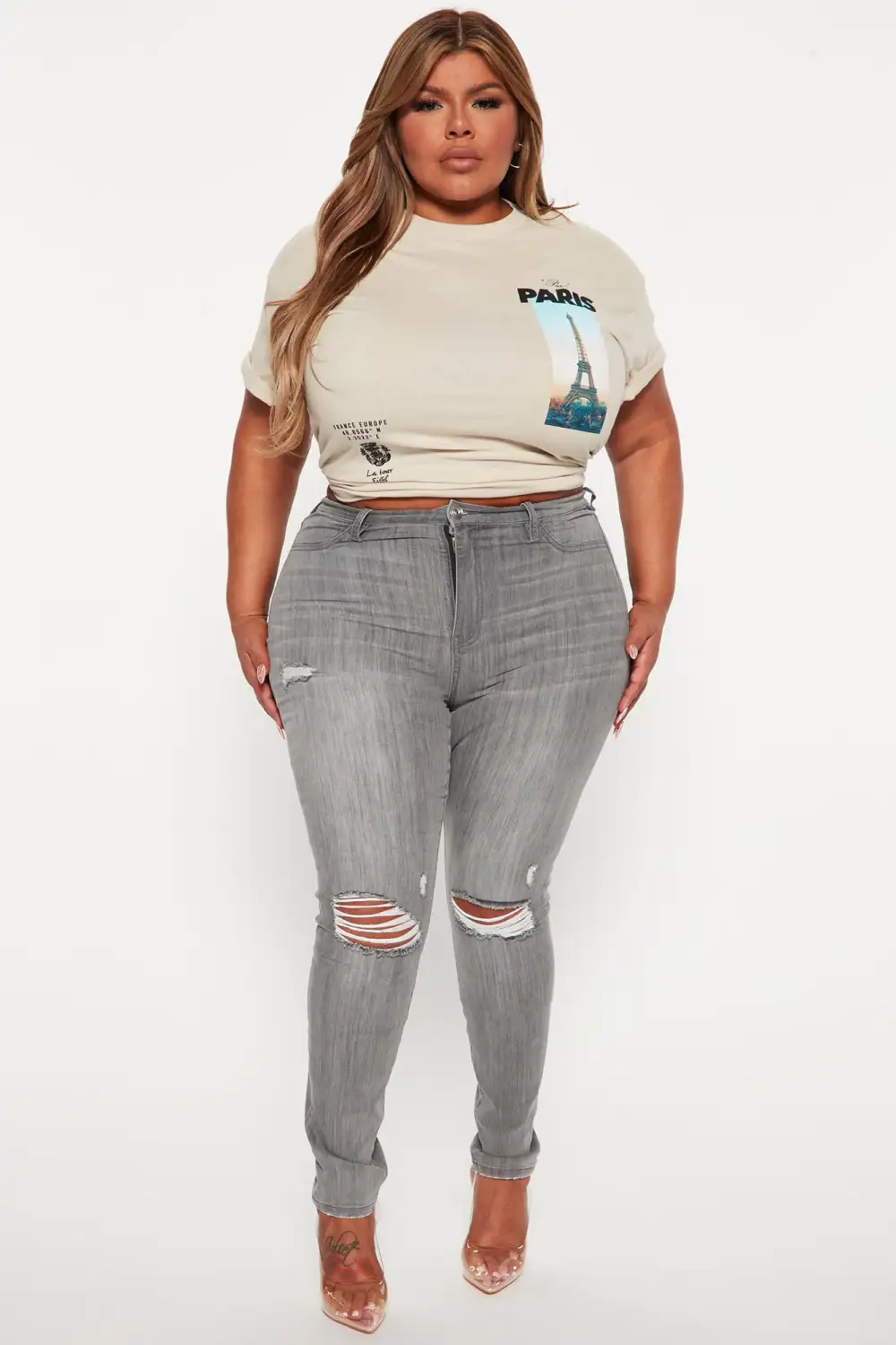 Officially In Paris T-Shirt - Taupe