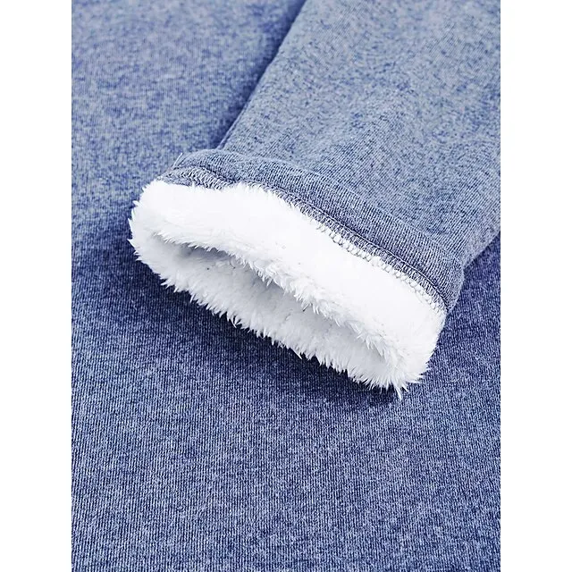 Women's Plus Size Sweatshirt Pullover Sherpa Fleece Lined Graphic Warm Sports Fuzzy Yellow Pink Dark Pink Street Casual Round Neck Long Sleeve Top Micro-elastic Fall & Winter