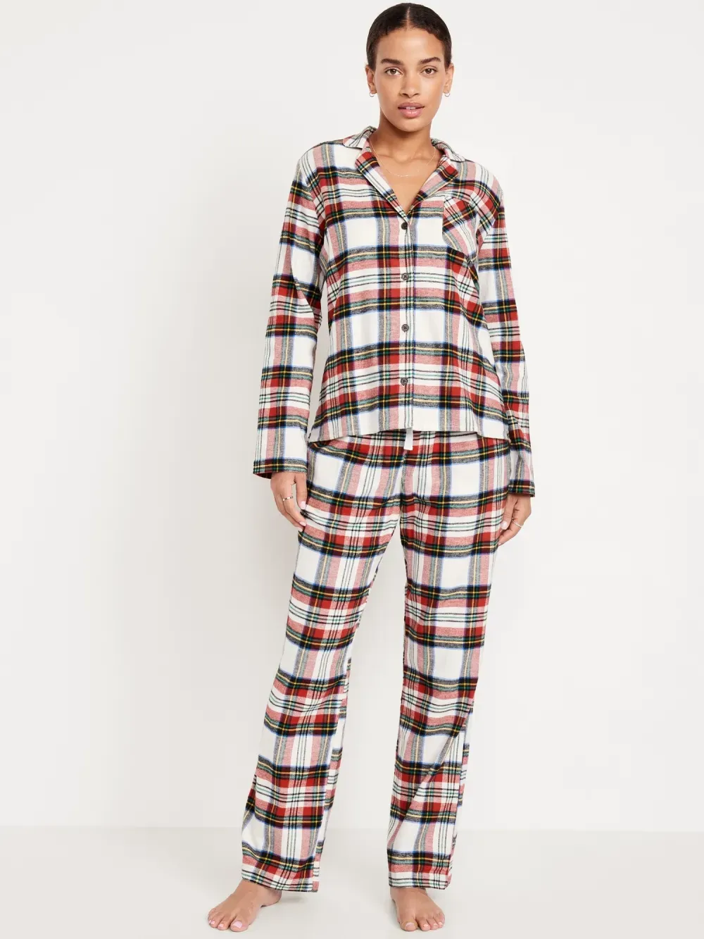 FLANNEL PAJAMA SET FOR WOMEN