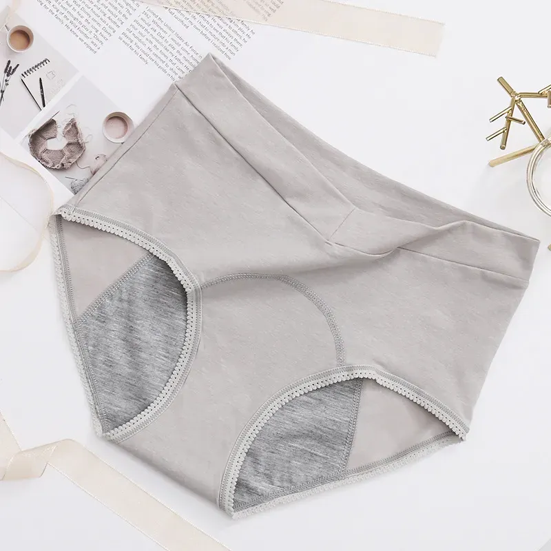Plus Size V High Waist 100% Cotton Menstrual Panties