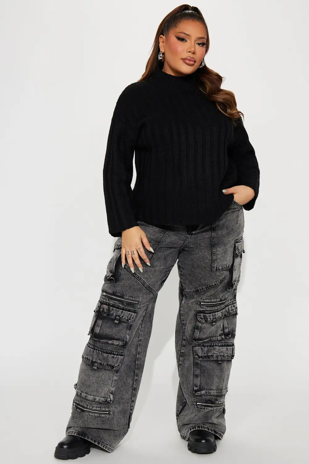 Talk It Up Sweater - Black