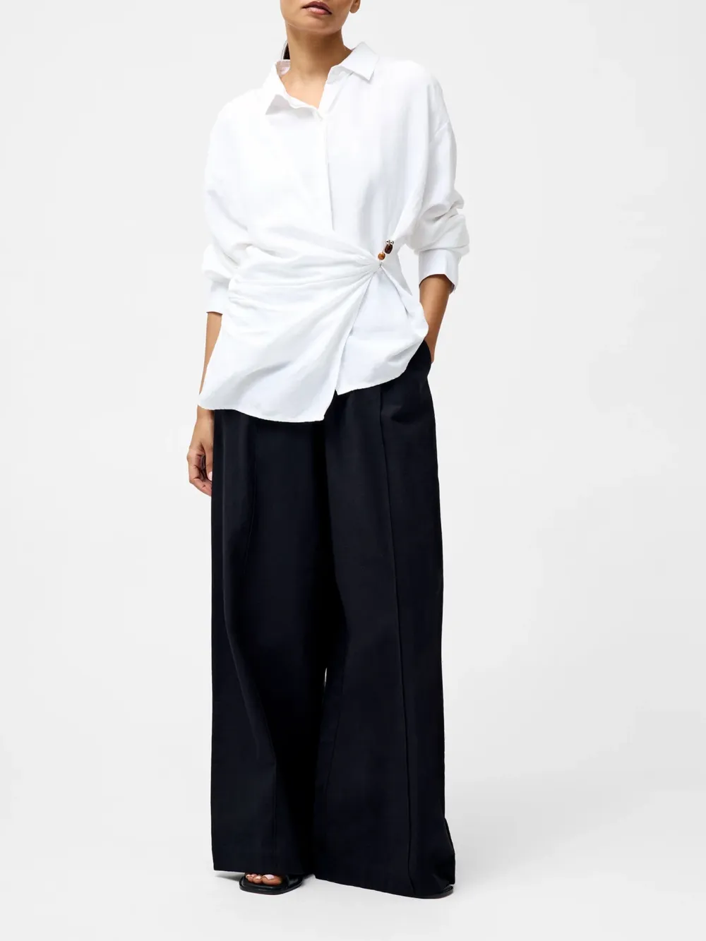 Classic Breathable Linen Waist Shirt