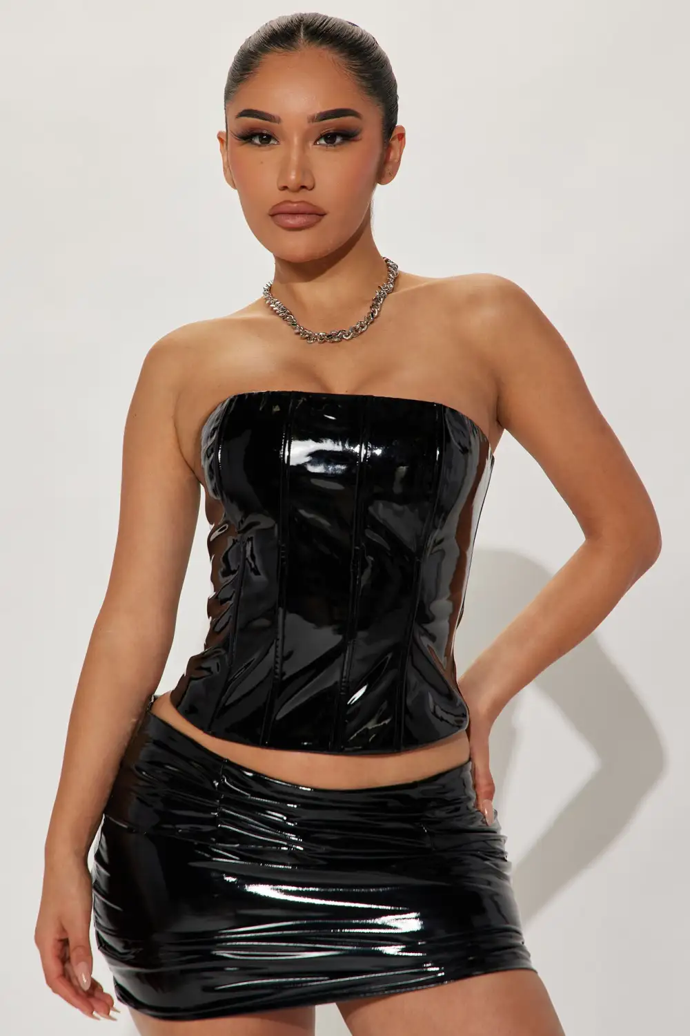 Don't Say Nothin' Corset Top - Black