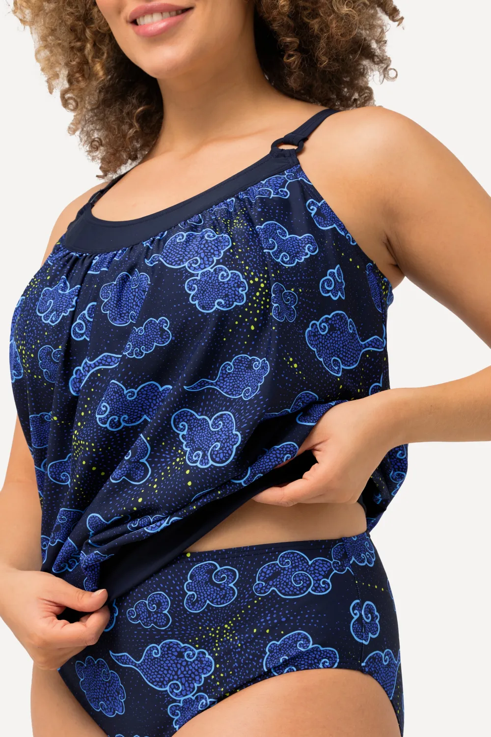 Tankini Wolken Softcups Träger verstellbar recycelt