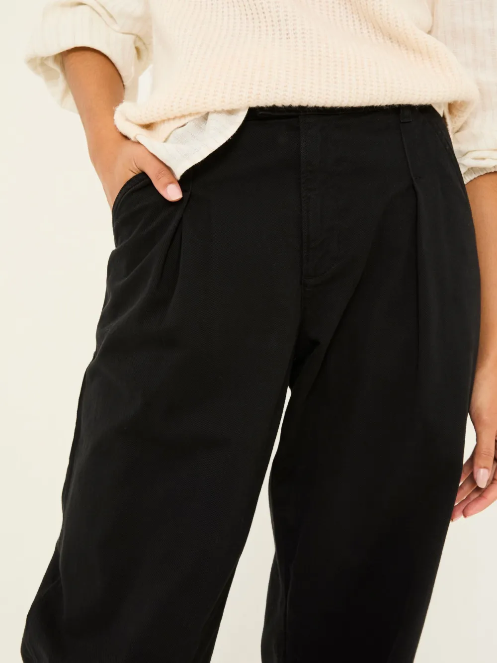 Black Wide Leg Trousers