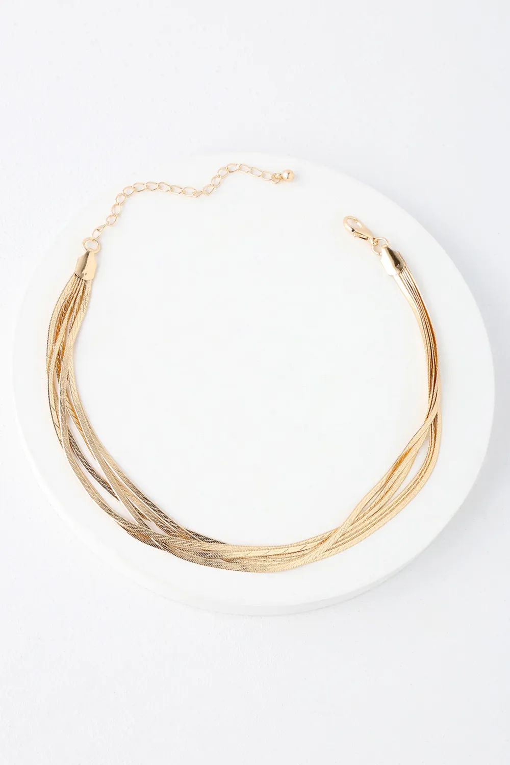 Creative Design Snake Pattern Gold Necklace