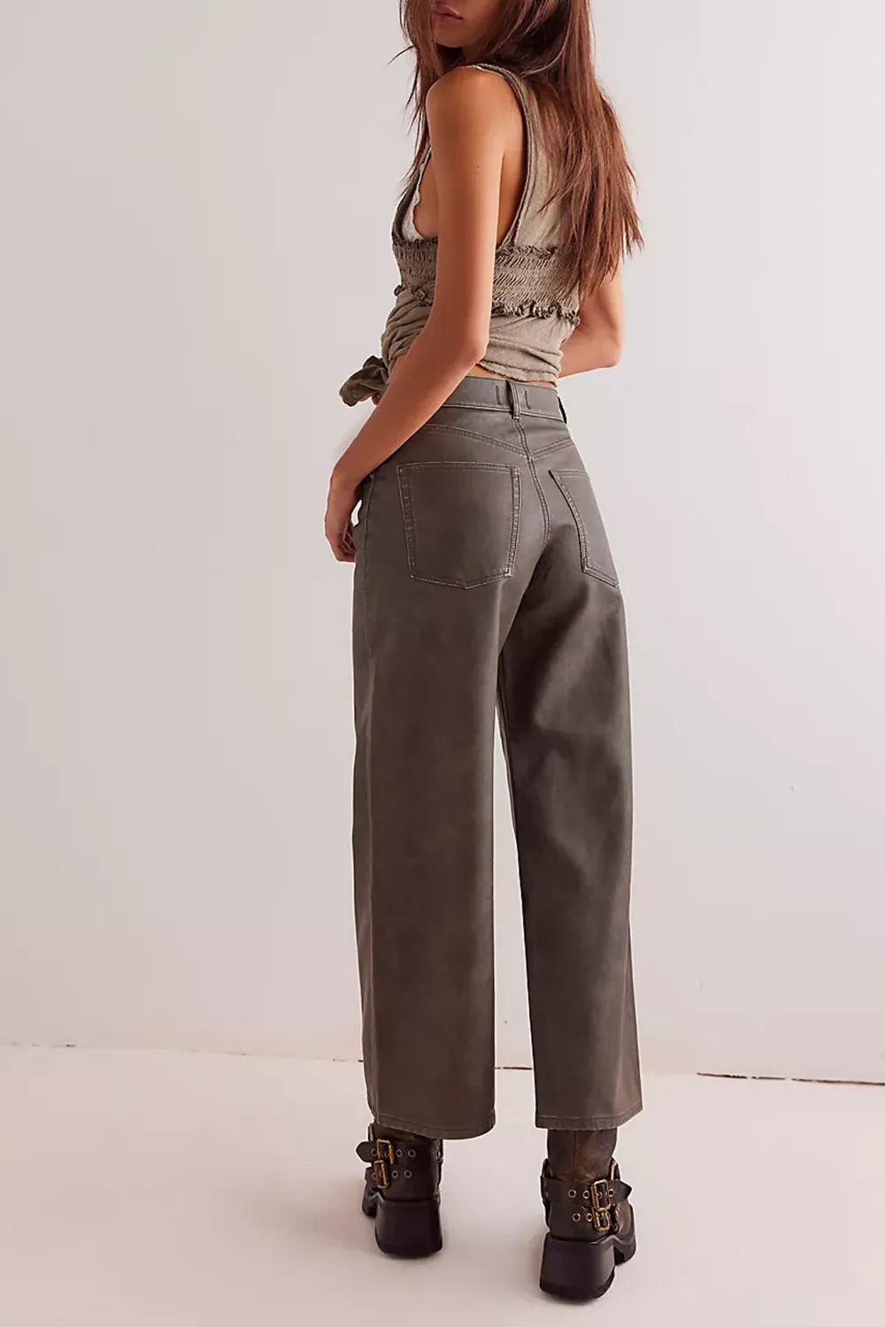 Wide Leg Utility Pants