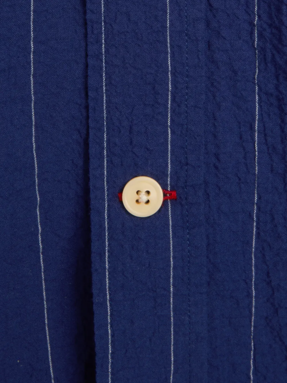 Patterson Blue Oversized Striped Cotton Shirt