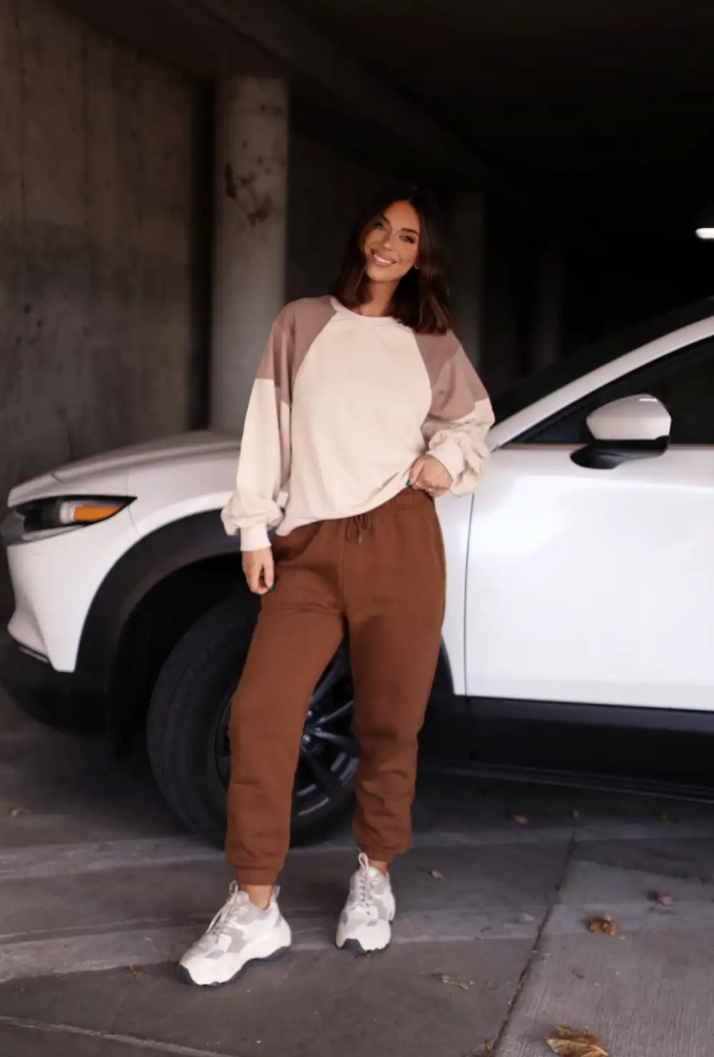 Colorblock Raglan Sleeve Top