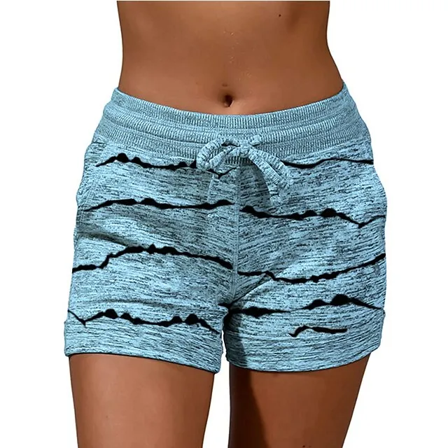 Women‘s Shorts Elastic Waist Soft Lounge Shorts Casual Shorts with Pocket