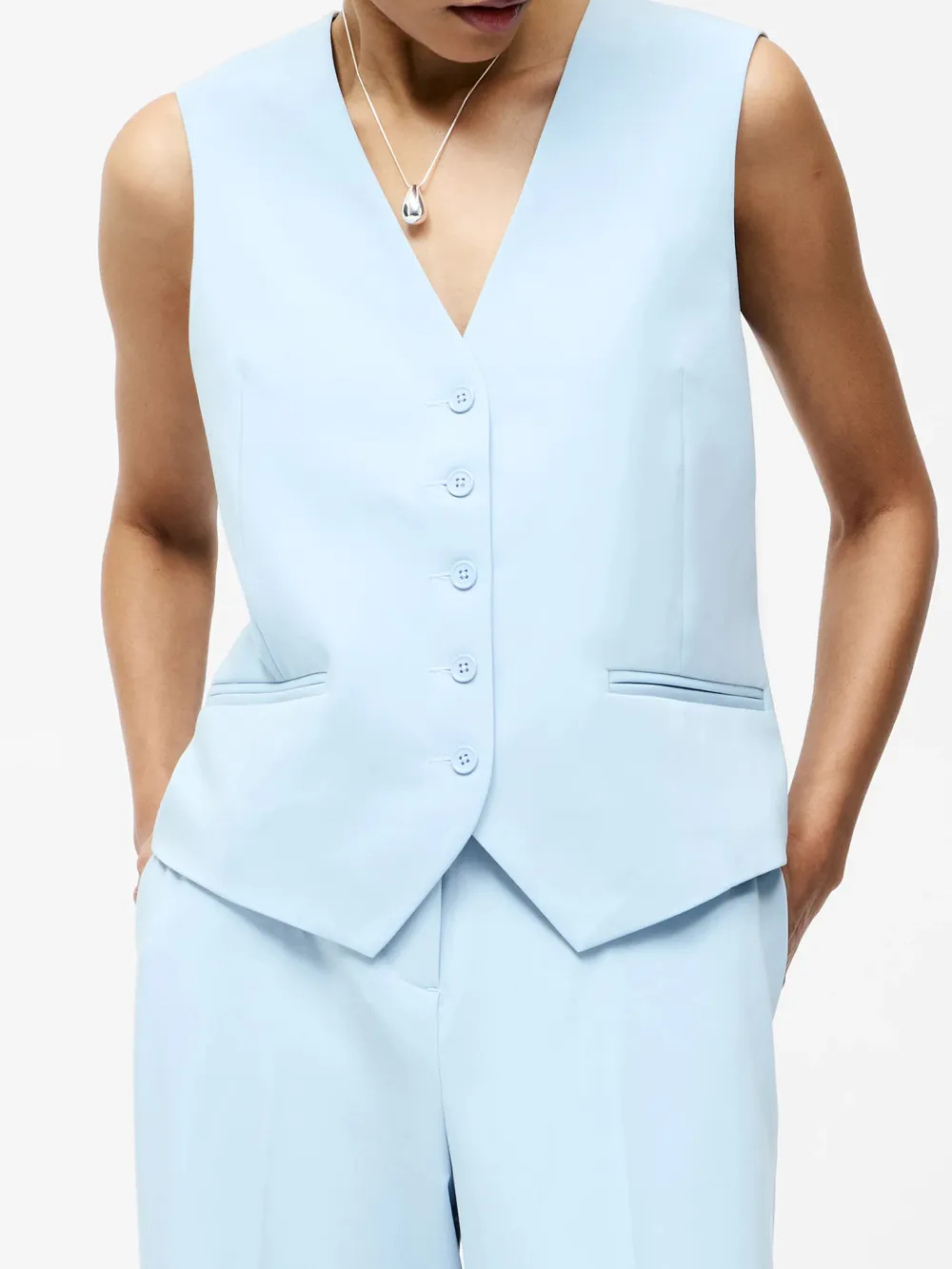 Exquisitely Cut V-Neck Fashionable Business Vest