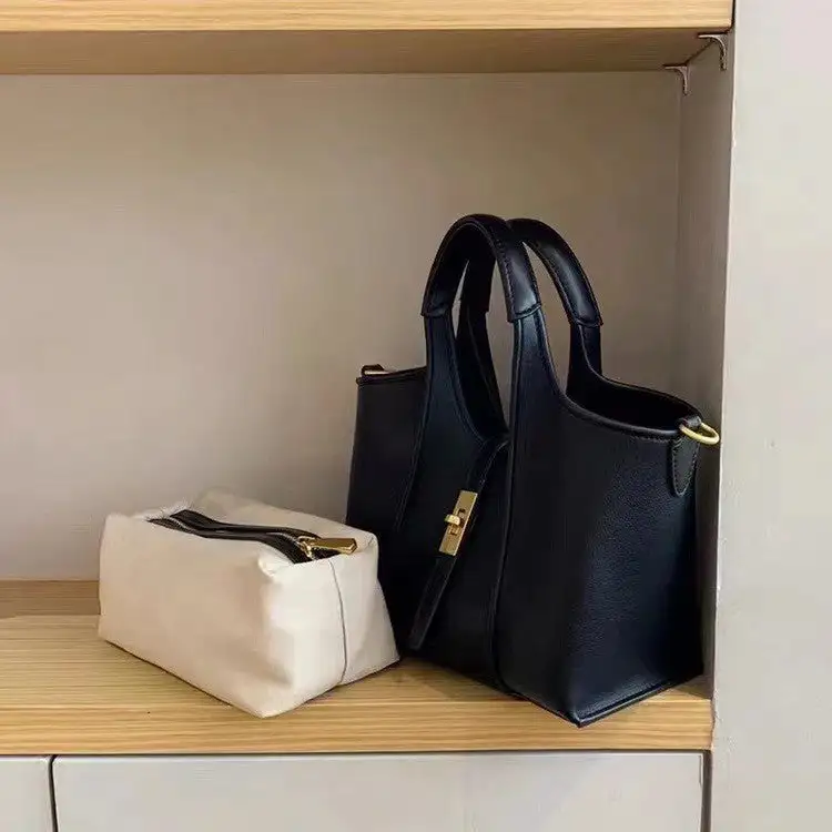 Roomy Canvas Bucket Bag