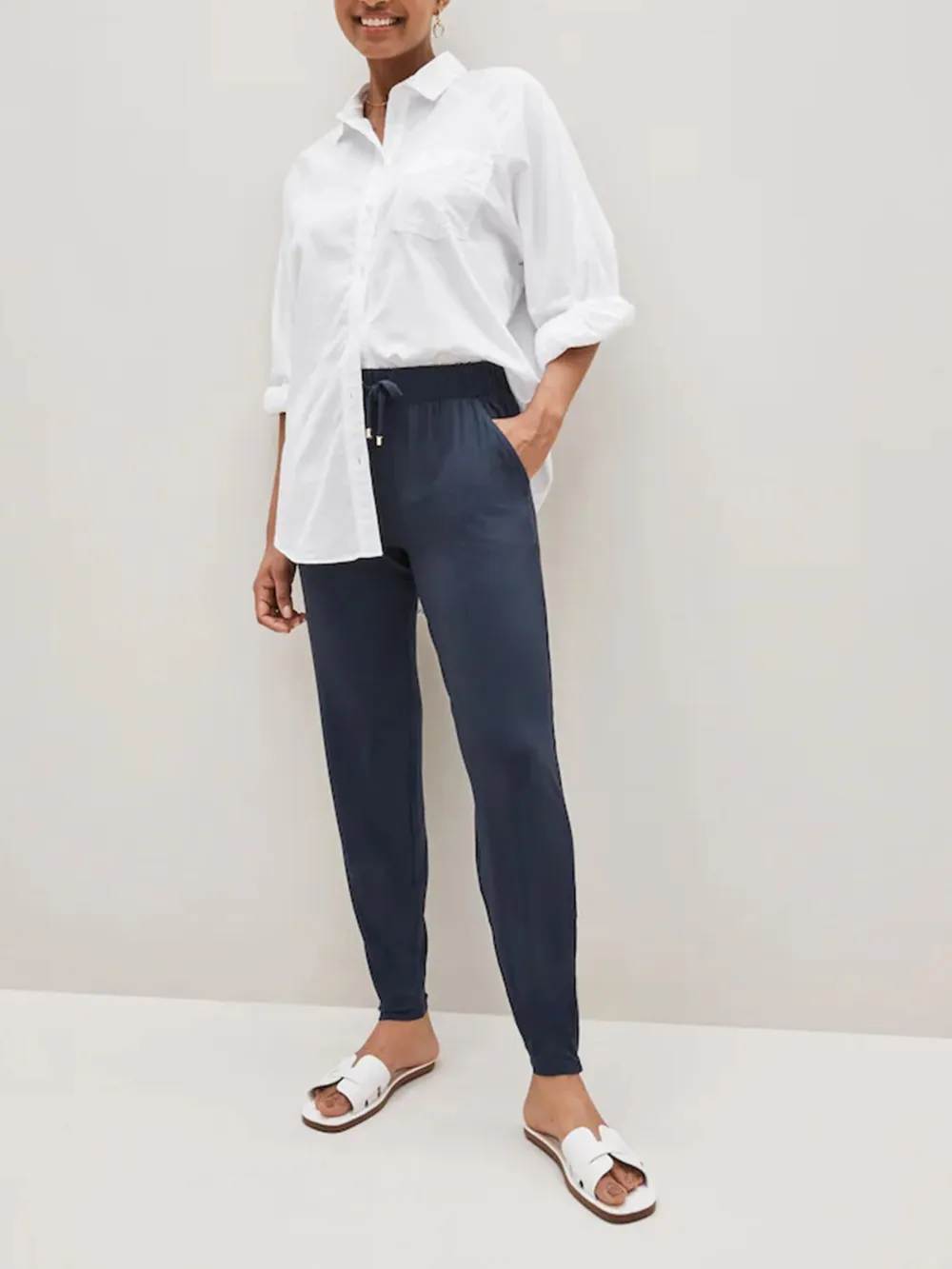 Black Sportswear Jogging Pants 2-Piece Set