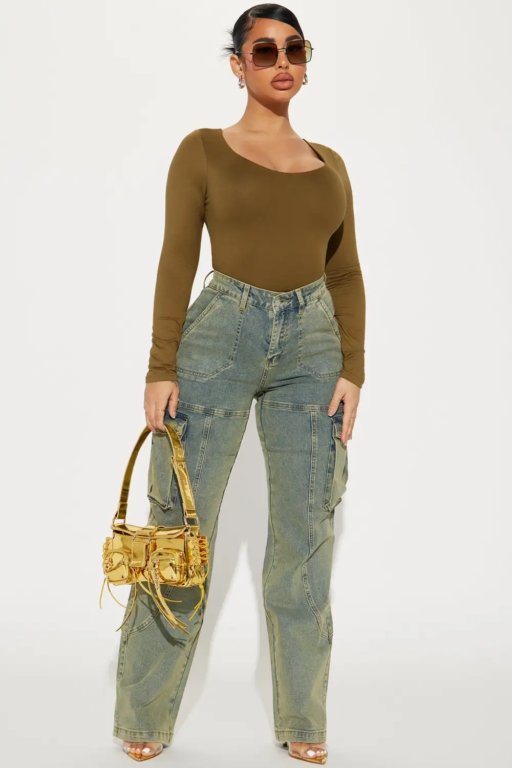 Kelly Double Lined Top - Olive