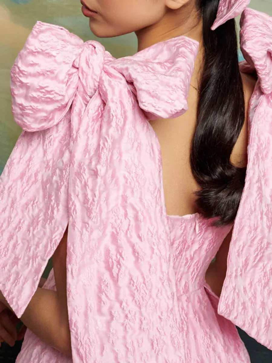 Classics Jacquard Bow Dress