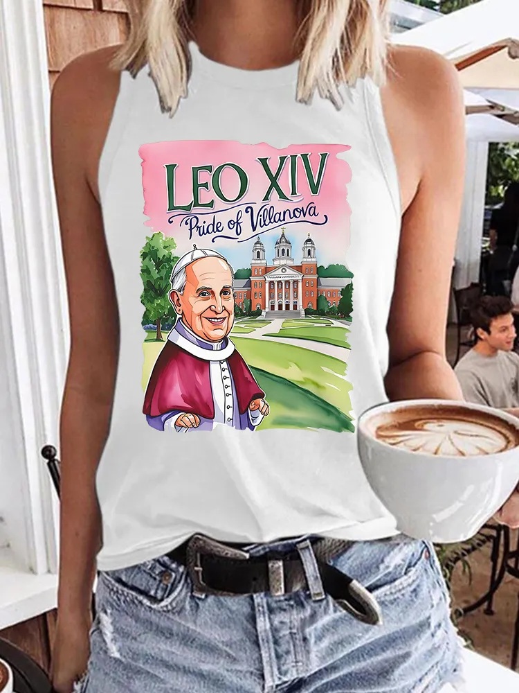 Women's Habemus Papam Pope Leon Xiv Est 2025 Crew Neck Vest