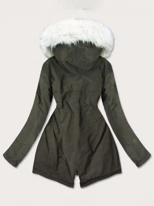 Ladies winter coat khaki
