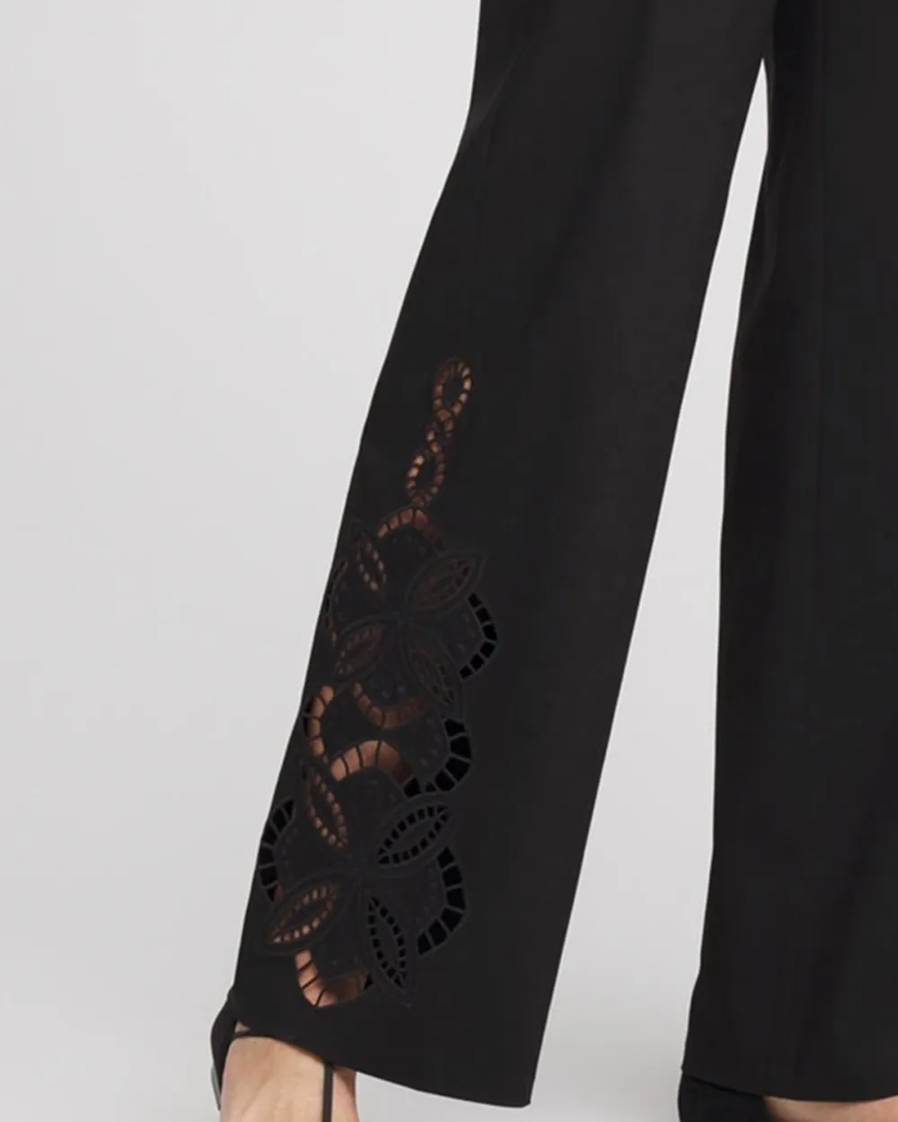 Cut Out Wide Leg Pants