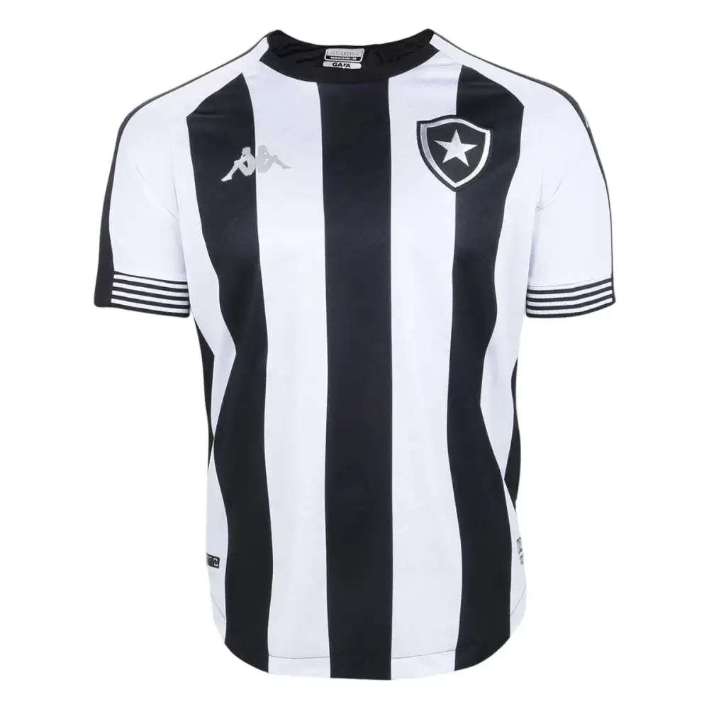 Camisa Botafogo Home 21/22 - Preta e Branca