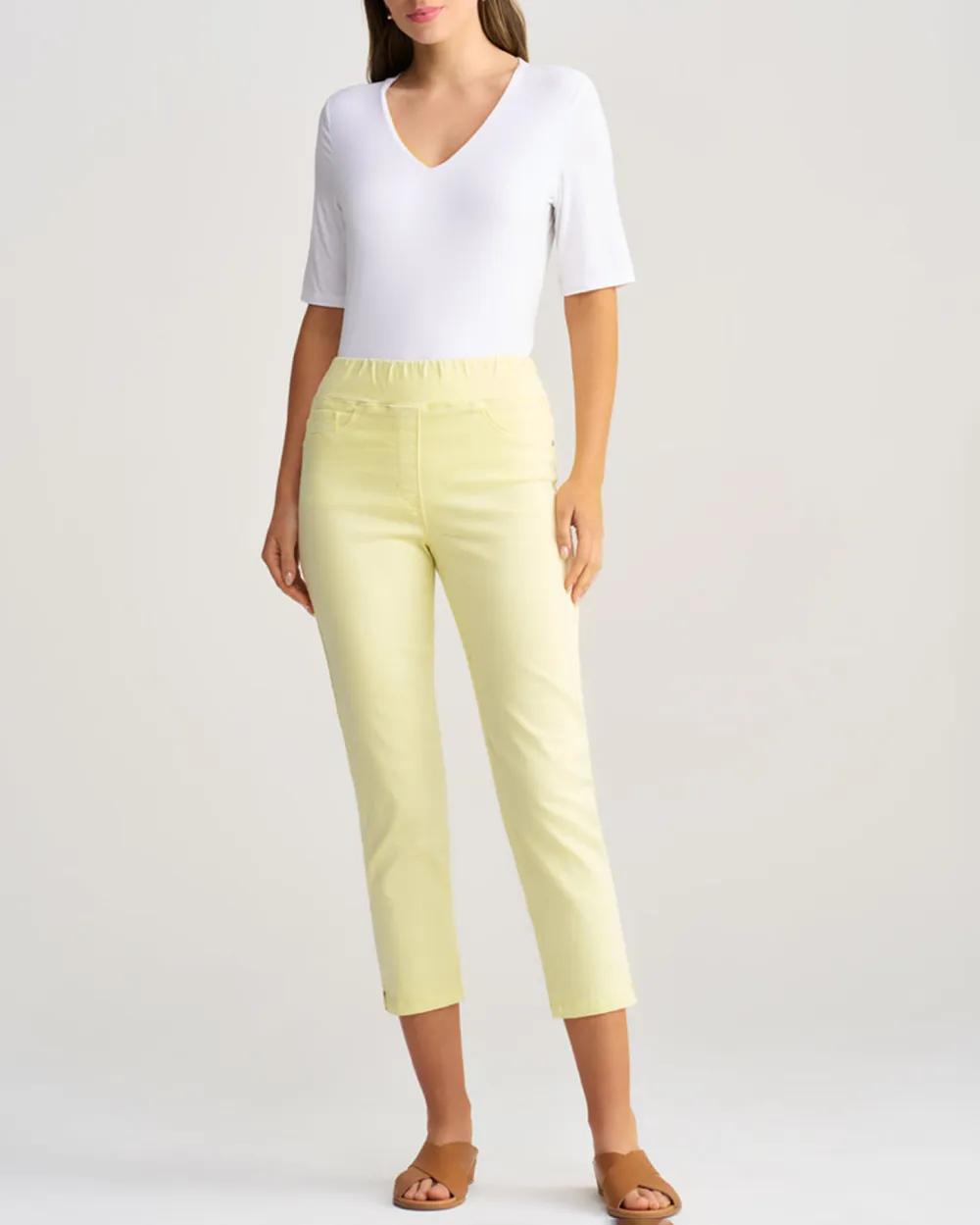 Mid Waist Ankle Length Jeans