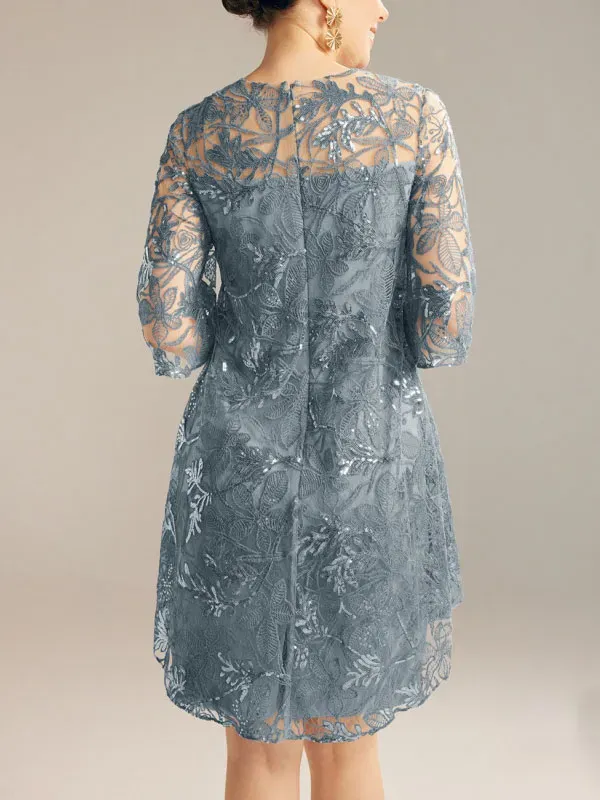 Noble Lace Chiffon Mesh Women's Dress