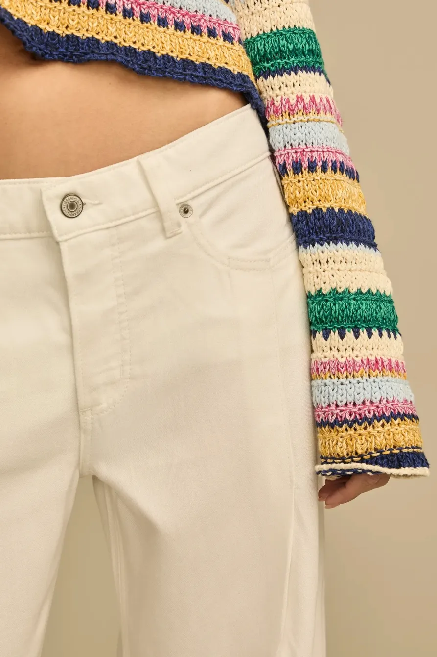 Light Wash Denim Spring White Wash Palazzo