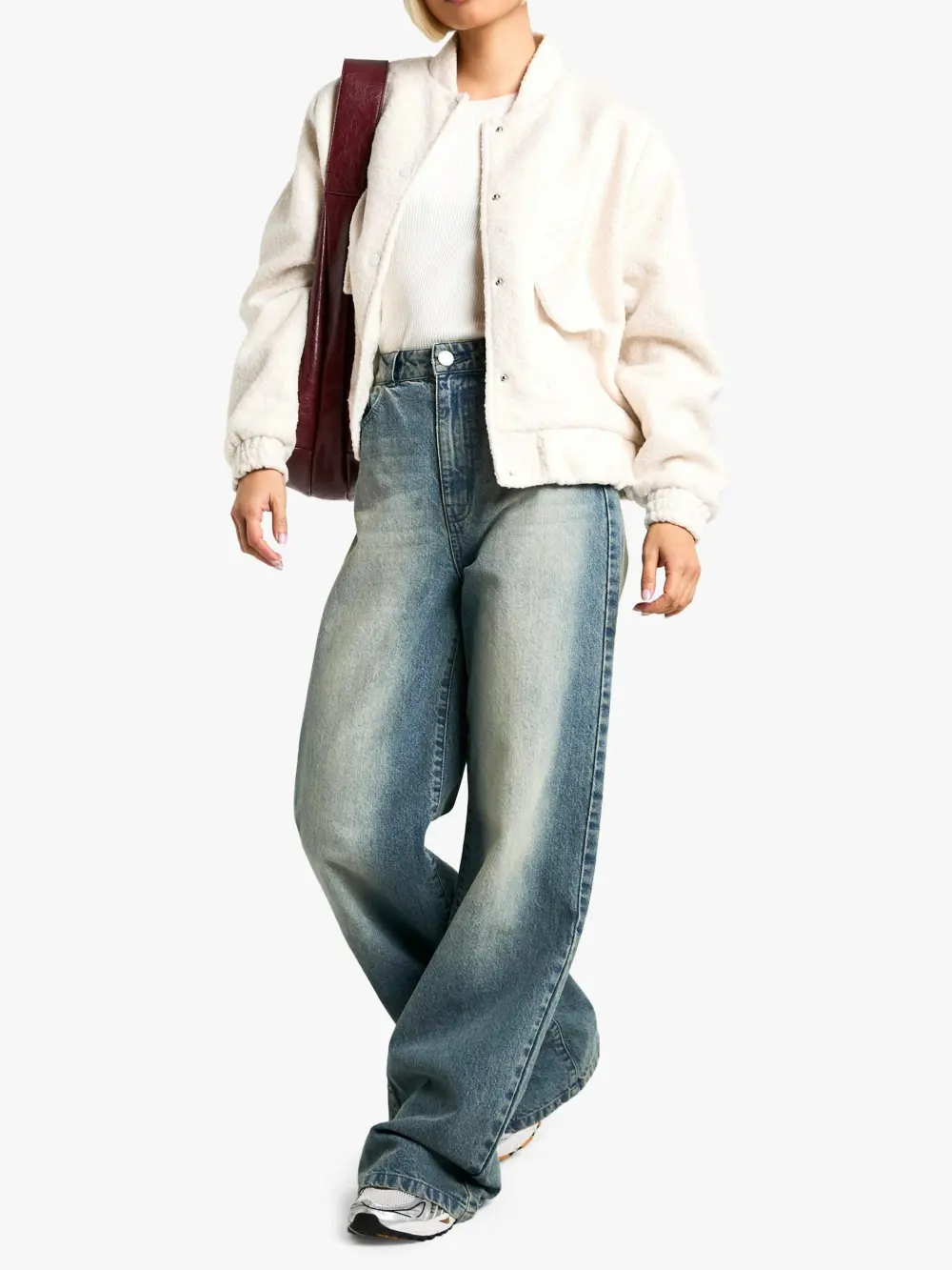 BOUCLE BOMBER JACKET