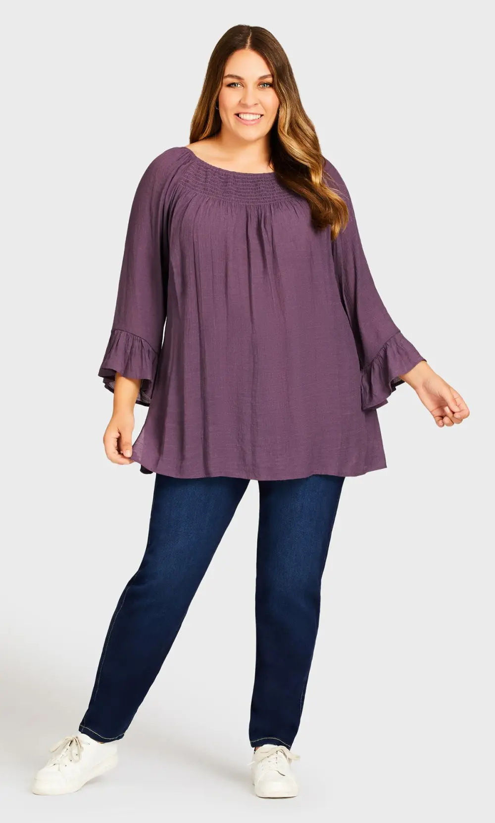 Evans Dark Blue Stitch Detail Skinny Jeans