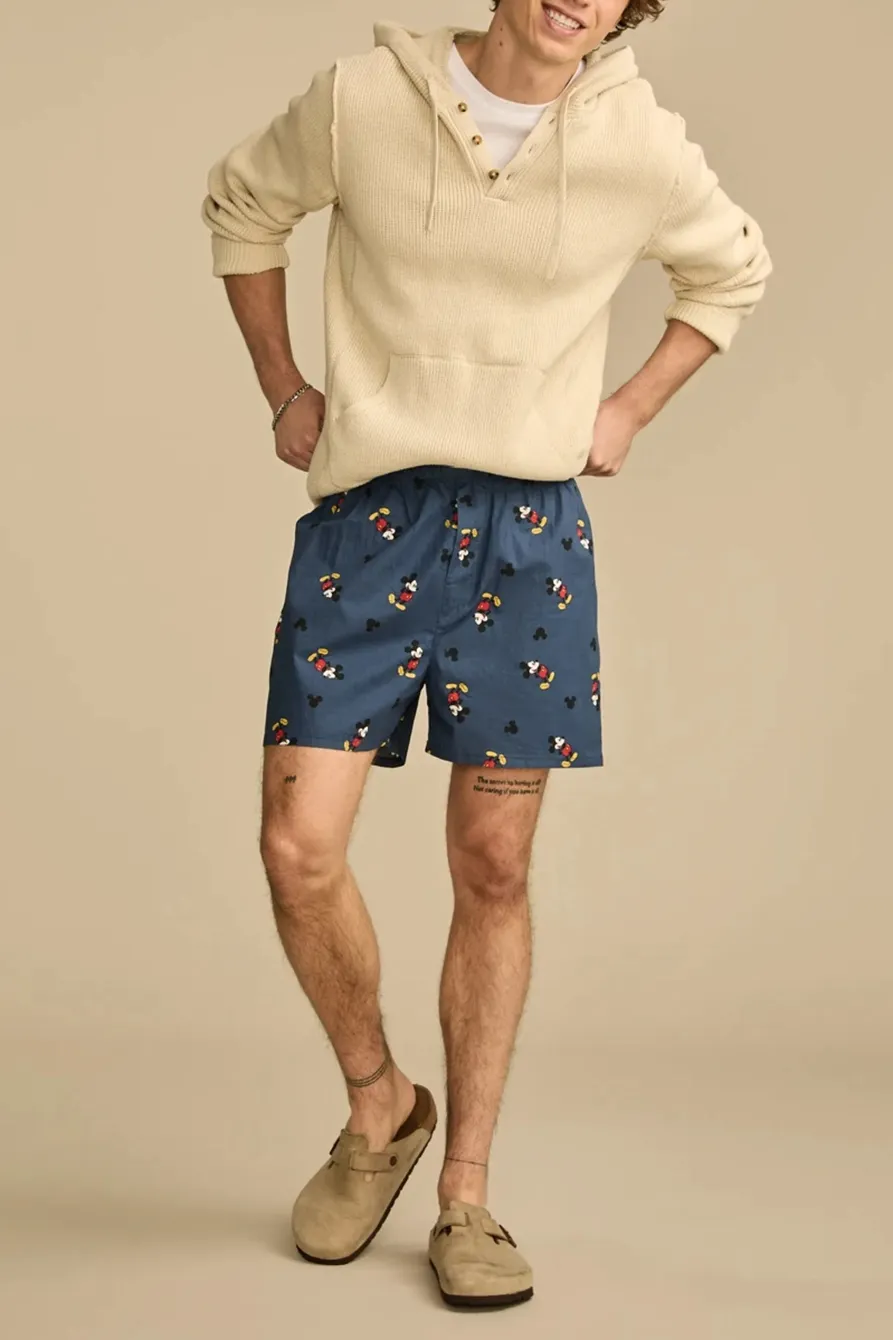 Elastic Waist Mickey Friends Printed Short