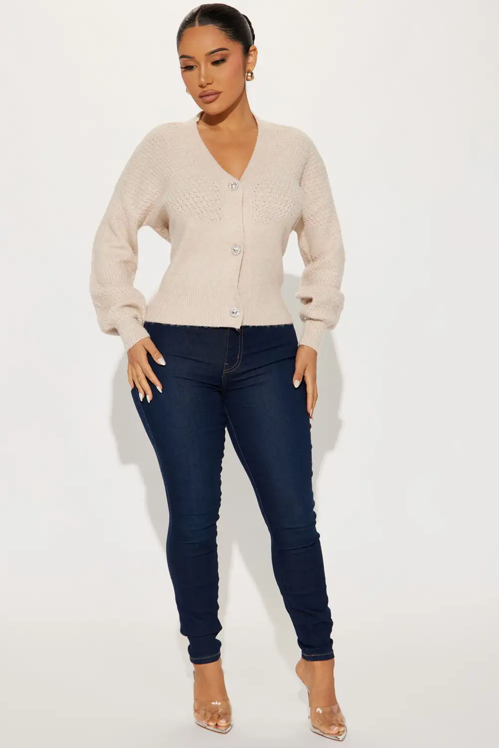 Don't Kill My Vibe Cardigan - Oatmeal